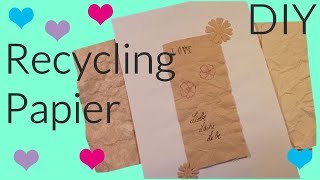 DIY ✿ Nachhaltigkeit ✿ Recycling Papier ✿Papier selber machen [upl. by Ruyle]