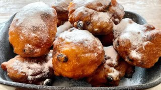 Traditional Dutch New Year Deep Fried doughnut Balls [upl. by Eustache]