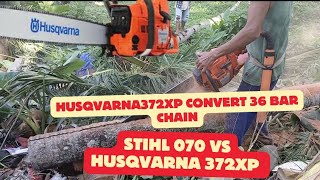 HUSQVARNA CHAINSAW 372xp CONVERT WITH 36 CHAIN BAR PHILIPPINES [upl. by Nimrac]