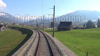 🚆 Cab ride into beautiful Obertoggenburg Switzerland  Thurbo S2 Altstätten SG  NesslauN St J [upl. by Hartzke]