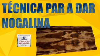 DESCUBRE Como aplicar 🖌️​🖌️​🖌️ tinte nogalina a un tablero o mueble 🪑🪑🪑 [upl. by Blau]