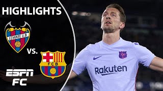 Barcelona’s DRAMATIC 32 win over Levante  LaLiga Highlights  ESPN FC [upl. by Eula770]