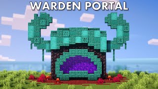 Minecraft  How to build a Warden Nether Portal  Tutorial [upl. by Eitten595]