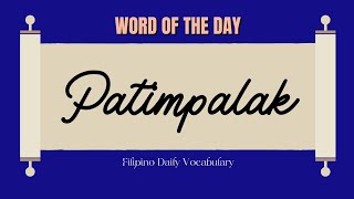 Patimpalak in English  Pronunciation [upl. by Hagar905]