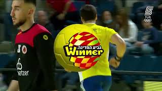 Ivan Karacic 9 goals against Ashdod 06032022 [upl. by Chelton]