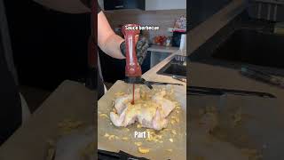 Poulet crapaudine PART 1 food foodie recettefacile foodlover chicken chickenrecipe poulet [upl. by Laehpar]