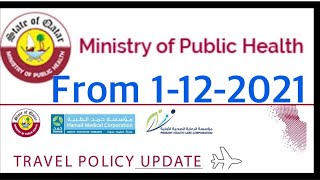 New travel and quarantine policy for Qatar announced on 29112021 [upl. by Amery]