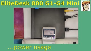 EliteDesk 800 G1G4 Mini Power Usage Comparison [upl. by Neelie270]