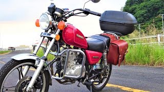 原２のGNにサイドバック取り付けたった！【GN125HSUZUKI豪爵】（走行テストはまた今度ｗ） [upl. by Amedeo]