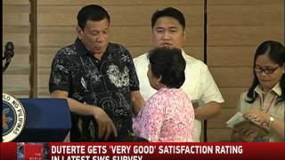 Duterte gets very good rating in new SWS survey [upl. by Telford905]