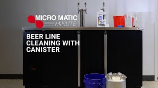 Beer Line Cleaning using a Canister [upl. by Gerardo]