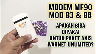 UJI COBA APAKAH MF90 MOD HARDWARE amp WEBUI INI BISA DIPAKAI UNTUK AXIS WARNET UNLIMITED [upl. by Winikka]