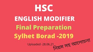 Modifier II Sylhet board 2019 II SU English Centre II Salim Sir [upl. by Phippen757]