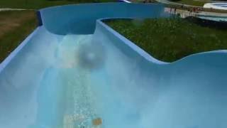 Kenosee Superslides Extreme Tube Slide POV Right Kenosee Lake SK [upl. by Gnahc22]