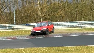 Touristenfahrten Nordschleife 30032014  Drifts Fails amp Dreher  Nice Cars Nürburgring [upl. by Sherill]