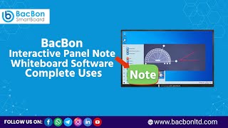 BacBon Interactive Panel Note Whiteboard Software  Complete Uses  2022 [upl. by Aldercy897]