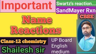 Name Reactions for Class12 BoardNEETIIT [upl. by Manard]