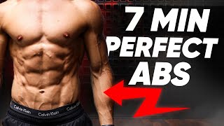 7 MIN PERFECT ABS WORKOUT RESULTS GUARANTEED [upl. by Ynohtnaed]