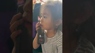 SCAMMER VS SCAMMER 😂😂 MY GRANDDAUGHTER ANSWERING A SCAM CALL funny baby granddaughter smart [upl. by Philipines427]