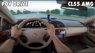 Driving the 2005 MercedesBenz CL55 AMG C215  POV TEST DRIVE [upl. by Ereveneug]