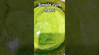 simple curd chatni recipe ✨ Islamicshort ✨shorts [upl. by Henryk848]