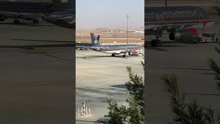 Royal Jordanian Heading to the Runway Queen Alia Airport Jordan 🇯🇴 [upl. by Duyne]