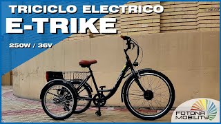 ⭐eTRIKE ≫Triciclo Eléctrico para Adulto  Fotona Mobility [upl. by Anivol]