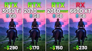 RTX 3060 Ti vs RTX 2070 SUPER vs RTX 2060 SUPER vs RX 6600 XT  Test in 20 Games in 2024 [upl. by Jenesia]