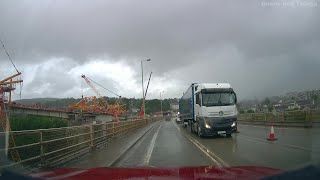 A465 Dualling Eastbound Hirwaun to Dowlais Top amp including the A470 works North of A465 Wales UK [upl. by Ecyt]