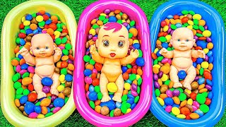 Satisfying Video Unpacking Surprise Rainbow toys and MampMS Candy From Special Boxes ASMR [upl. by Eslehc855]