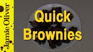 Jamie Olivers SuperQuick Brownies  EAT IT [upl. by Anibla]