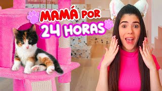 ADOPTÉ a un GATITO BEBÉ y fui su mamá por 24 HORAS😻😱  Ani Cat😻 [upl. by Burchett]