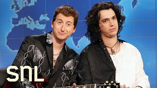 Weekend Update Remember Lizards on Being a Backup Musical Guest  SNL [upl. by Ahseital225]