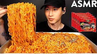 NUCLEAR FIRE NOODLES CHALLENGE 2X SPICY  THANK YOU FOR 1 MILLION SUBSCRIBERS  Zach Choi ASMR [upl. by Kellen]