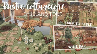 Beautiful Rustic Cottagecore Island Animal Crossing New Horizons Island Tour [upl. by Goar901]