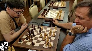 GM A Zlochevskiy vs A Salamov Chess Fight Night CFN Blitz [upl. by Fine]