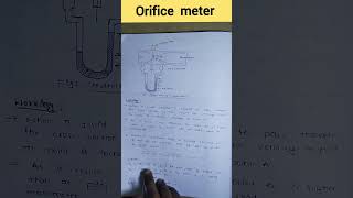 Orifice meter  orifice meter pharmaceutical engineering  orifice meter b pharmacy orificemeter [upl. by Suiradel622]