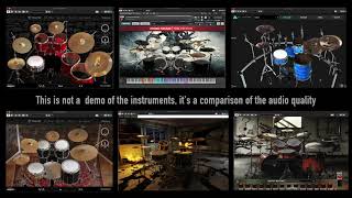 VST Drums Samples Comparison ugritone assaultaudio bogrendigital mlsoundlab [upl. by Nosirb818]