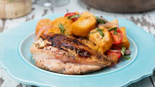 RicottaStuffed Chicken Breasts With Tomato Panzanella [upl. by Vince]