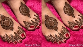 leg mehndi design simple  piron ki mehndi ka design  foot mehndi design पैरों की मेहंदी  henna [upl. by Bastian]