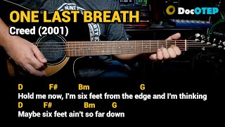 One Last Breath  Creed 2002 Easy Guitar Chords Tutorial with Lyrics [upl. by Rehpretsirhc]