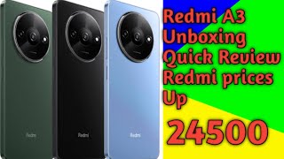 Redmi A3 Unboxing Quick Review Redmi prices Upsmartphone redmia3 [upl. by Bellina]