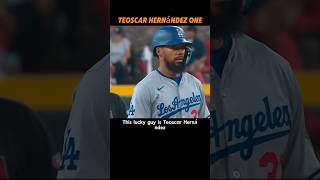 A sunflower seedeating fan at a home run Teoscar Hernandez mlb mlbtheshow losangelesdodgers [upl. by Ecined]