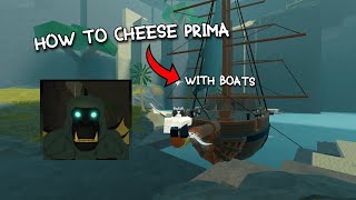 How to Cheese Primadon with a Boat  Deepwoken [upl. by Naneek661]