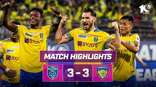 Match Highlights  Kerala Blasters FC 33 Chennaiyin FC  MW 8  ISL 202324 [upl. by Elkin]