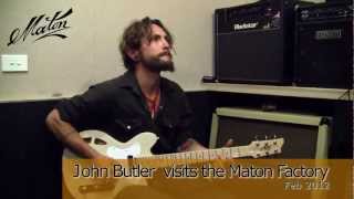 John Butler at the Maton Factory  Feb 2012 [upl. by Chasse50]