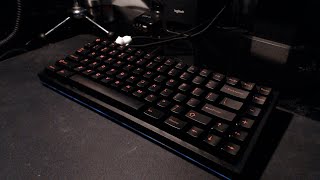 KBD75 Typing Sound Retooled Cherry MX Black [upl. by Oenire562]