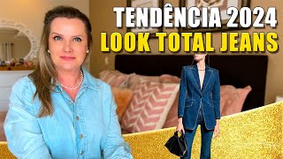 Look total jeans  Tendência Verão 2024 [upl. by Ssidnac]