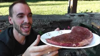 Grilling with GregCheap Steak [upl. by Atinauq]