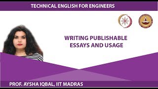 Writing Publishable Essays and Usage [upl. by Jehius]